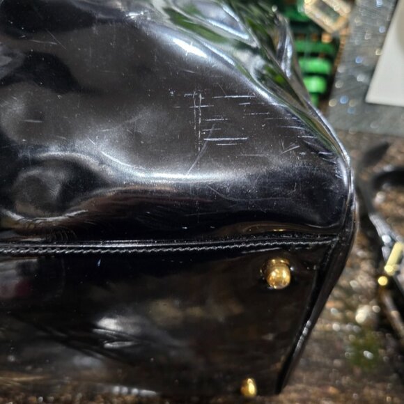 VGC Authentic Chanel Patent Leather Timeless Weekender - Picture 9 of 16